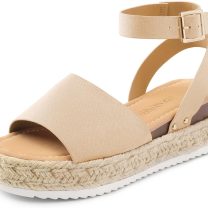 Women's Platform Espadrilles Casual Ankle Strap Wedge Sandals Comfortable Dressy Summer Shoes